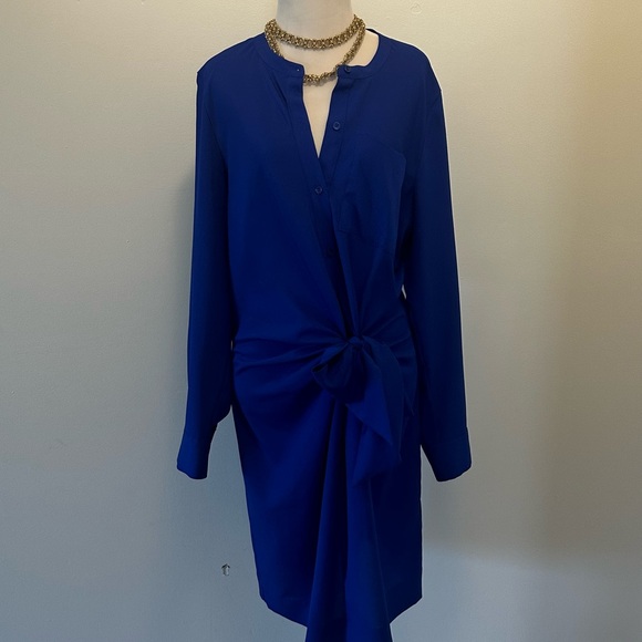 Royal Blue DKYN knee length dress - Picture 3 of 11